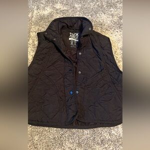 Black packable vest size small soft quilted look